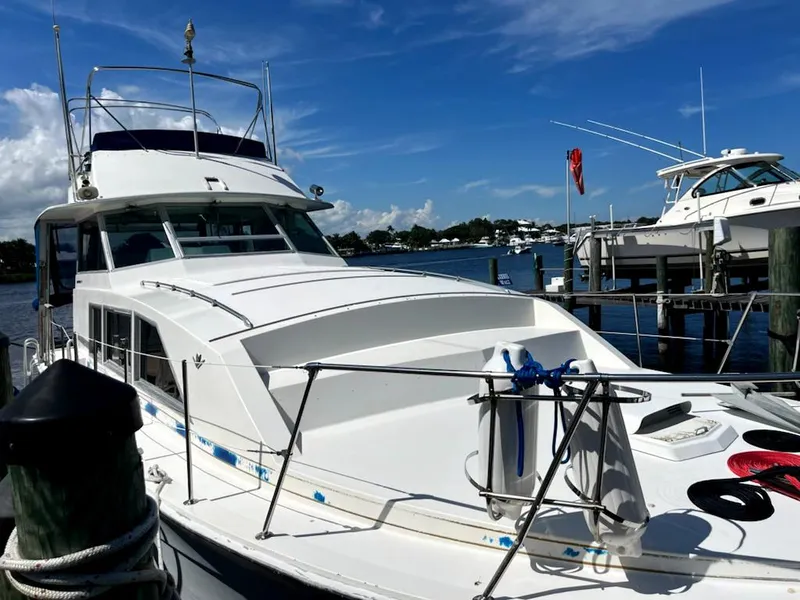 Slide: The Image of Bertram 42 Flybridge Motor Yacht 1986 - 44