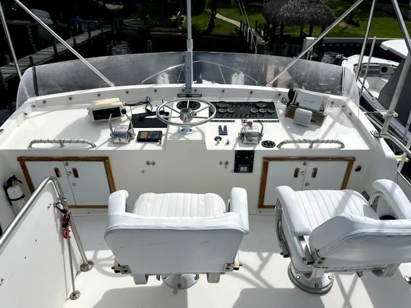 Slide: The Image of Bertram 42 Flybridge Motor Yacht 1986 - 5