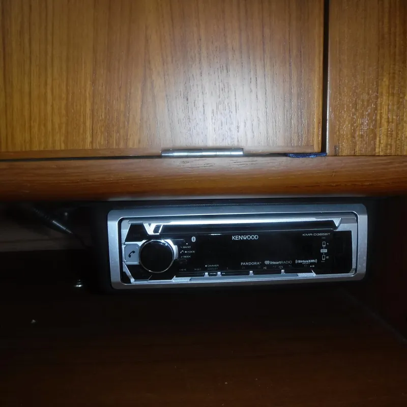 Slide: The Image of Kenwood stereo system in 2001 X-Yachts X-412 Mk III cabin. - 44