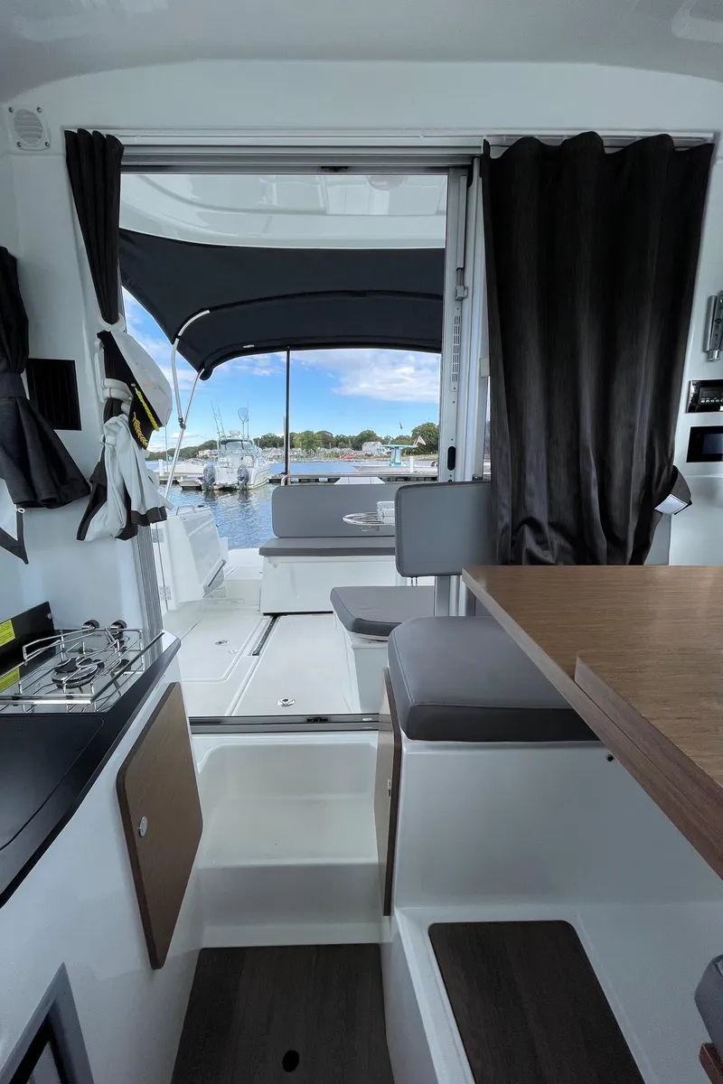 Slide: The Image of Looking aft, privacy curtains and sliding doors - 27
