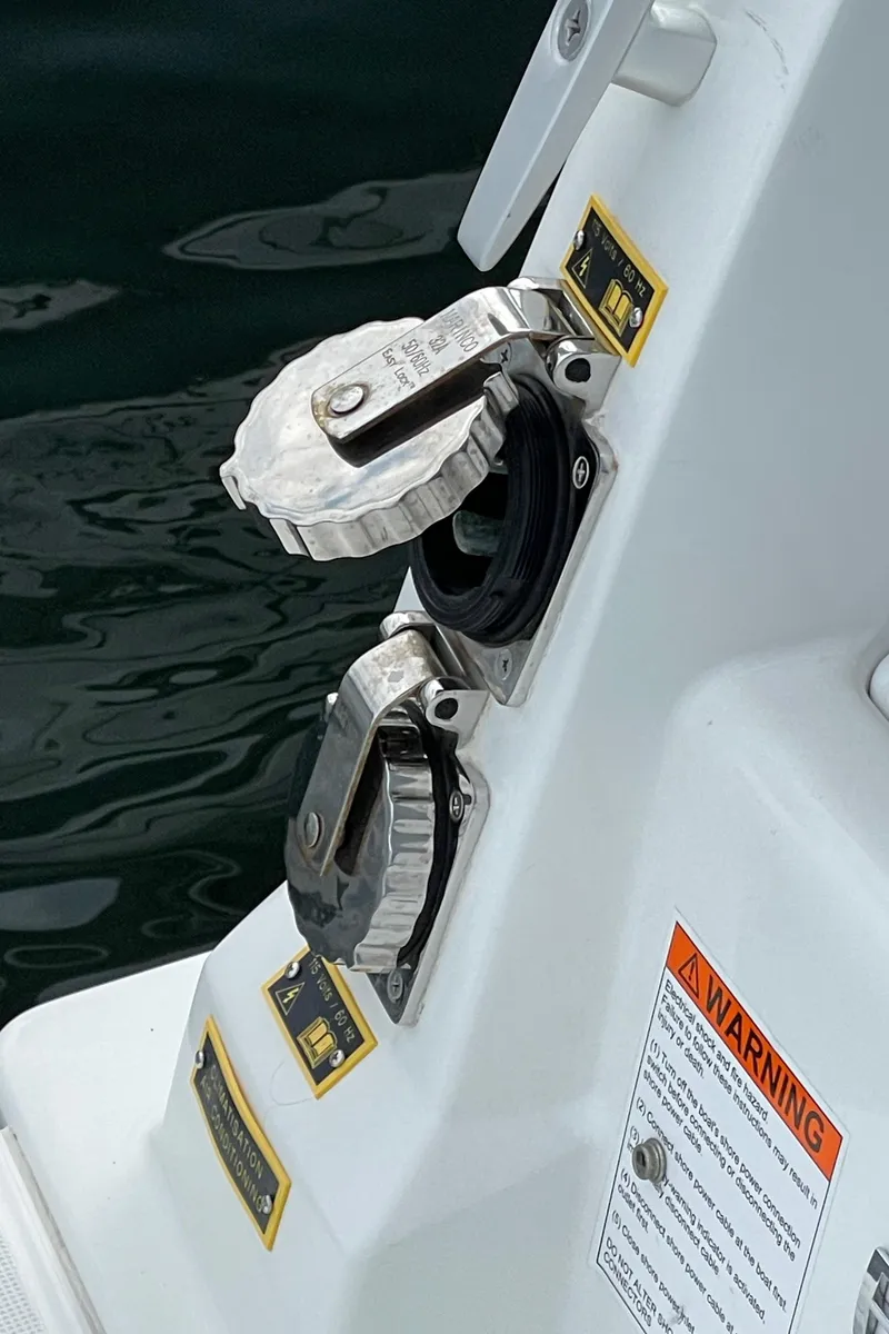 Slide: The Image of Two 30 amp shore power, AC and ships power - 6