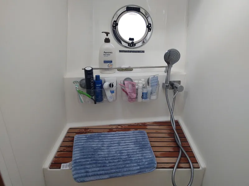 Slide: The Image of Lazybones Fwd Stateroom shower stall  - 15