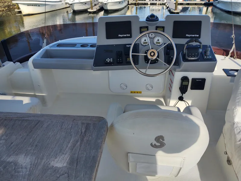 Slide: The Image of Lazybones Flybridge helm and seat - 54