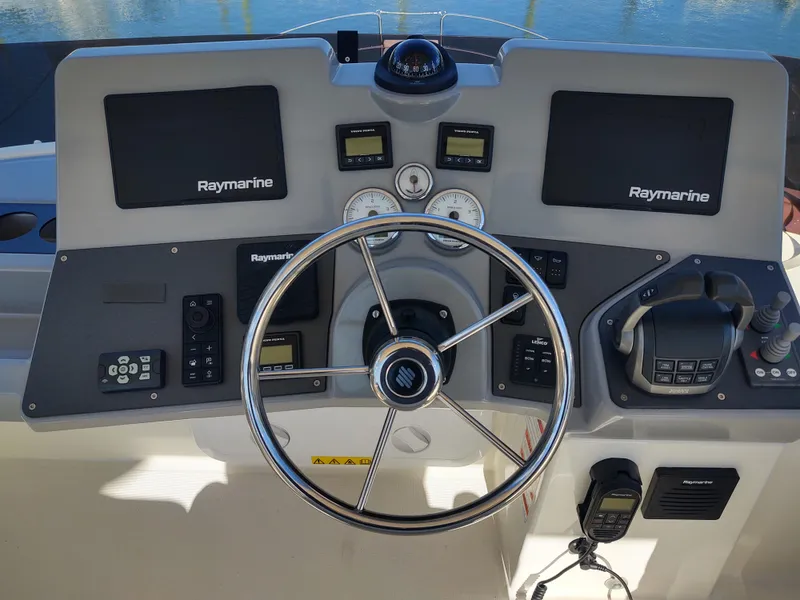 Slide: The Image of Lazybones Flybridge helm console  - 55