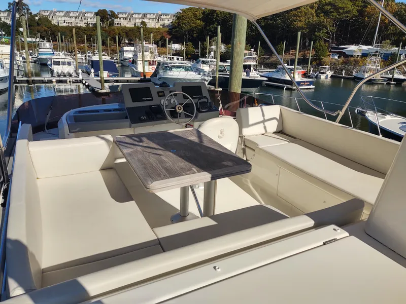 Slide: The Image of Lazybones Flybridge seating  - 56