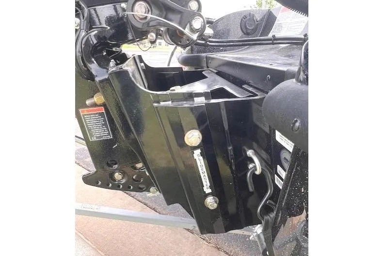 Slide: The Image of Close-up of 2025 Nitro Z19 boat engine mount components. - 15