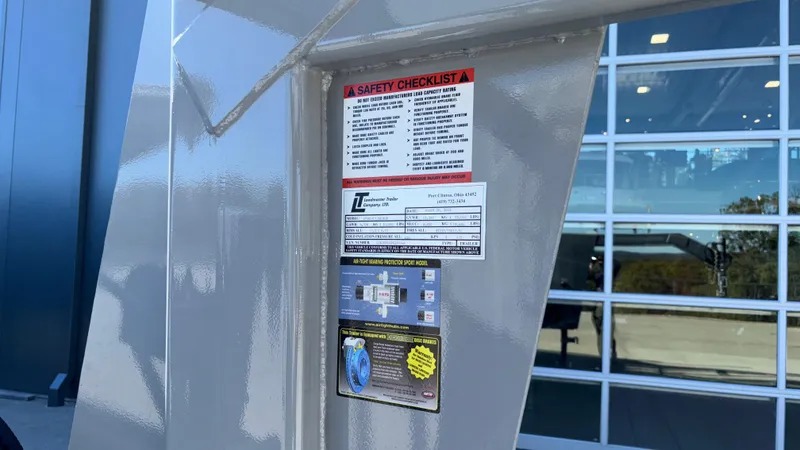 Slide: The Image of 2008 Fountain 47 Lightning safety checklist and specifications displayed on a metallic surface. - 10