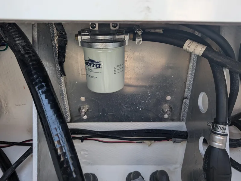 Slide: The Image of Fuel filter system in 2025 Skeeter SX 2550 Family boat. - 37