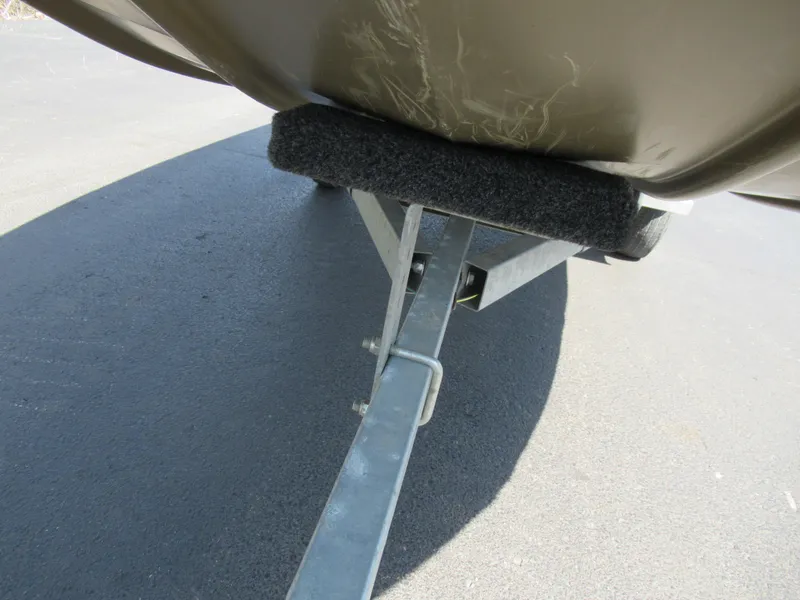Slide: The Image of 2012 G3 1448 WOF boat trailer, close-up view of support structure. - 7