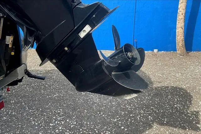 Slide: The Image of 2021 Bennington 22 SL boat propeller against blue background. - 29