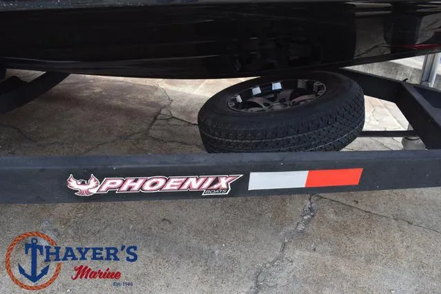 Slide: The Image of 2017 Phoenix Bass Boats 920 ProXP trailer with spare tire at Thayer's Marine. - 7