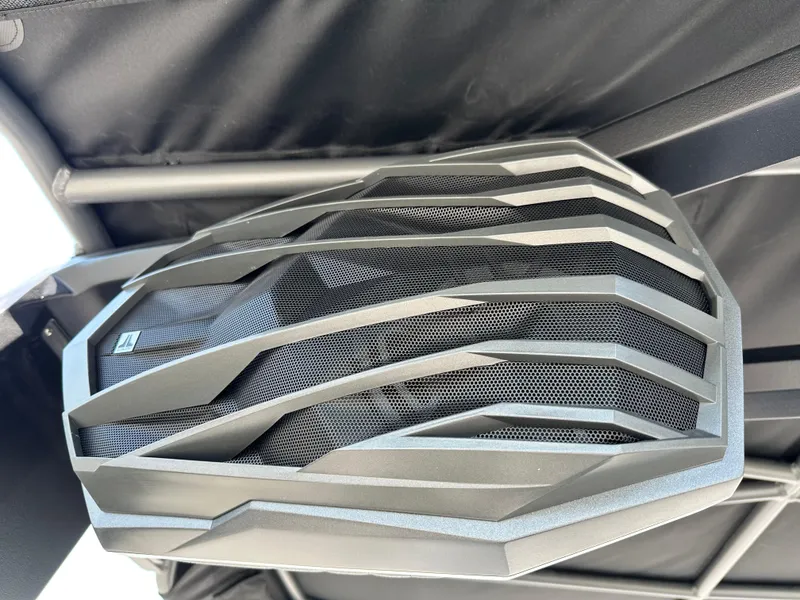 Slide: The Image of 2025 Nautique Super Air Nautique G23 speaker with modern grille design. - 17