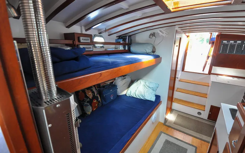 Slide: The Image of Bunker and Ellis - Aleria - Salon - Settee Convertible to Bunks  - 66