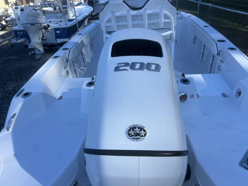Slide: The Image of 2025 Stingray CC 216 CC boat with 200 horsepower engine, ultra-low emission. - 5