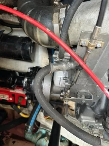 Slide: The Image of Engine components of a 2003 Hinckley Talaria 44 FB boat. - 36