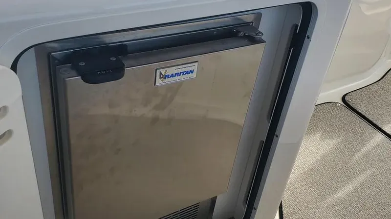 Slide: The Image of Stainless steel refrigerator on 2007 Sea Ray 580 Sedan Bridge yacht. - 4