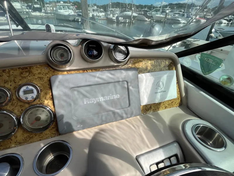 Slide: The Image of Dashboard of 2011 Formula 310 Sun Sport boat with Raymarine navigation system. - 9