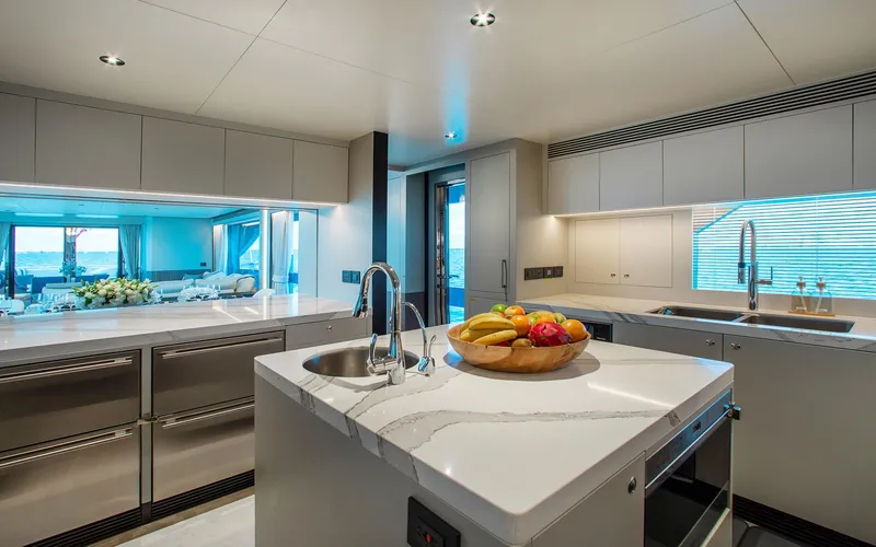 Slide: The Image of FREEDOM 110' Horizon Galley - 5