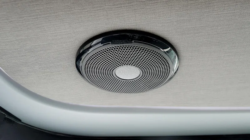 Slide: The Image of Ceiling speaker in 2023 Axopar 37 XC Cross Cabin Wet Bar. - 24