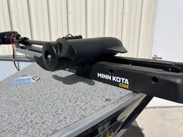 Slide: The Image of Minn Kota Edge trolling motor on 2024 Lund 1600 Fury SS boat. - 19