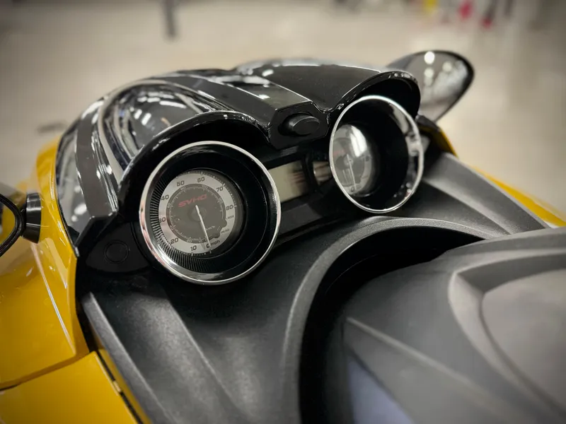 Slide: The Image of Close-up of 2014 Yamaha WaveRunner FZS dashboard with speedometer and tachometer. - 9