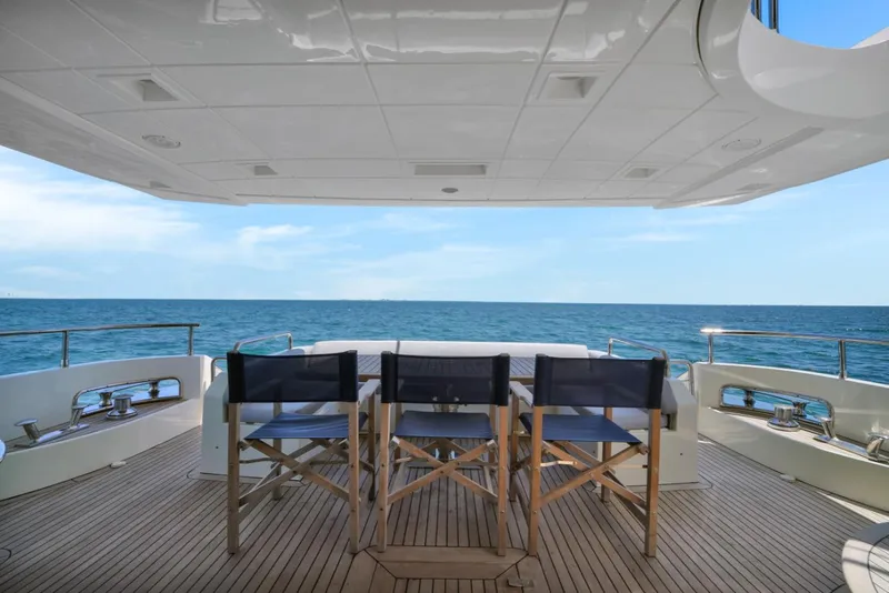 Slide: The Image of Luxury Azimut 75 yacht deck with ocean view, 2009 model. - 44