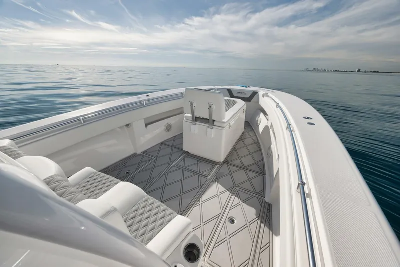 Slide: The Image of 2020 Invincible Open Fisherman boat on calm ocean waters under a clear sky. - 22