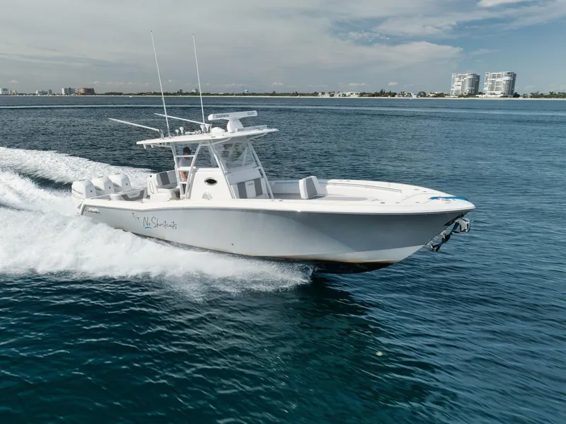 Slide: The Image of 2020 Invincible Open Fisherman boat cruising on open water. - 3