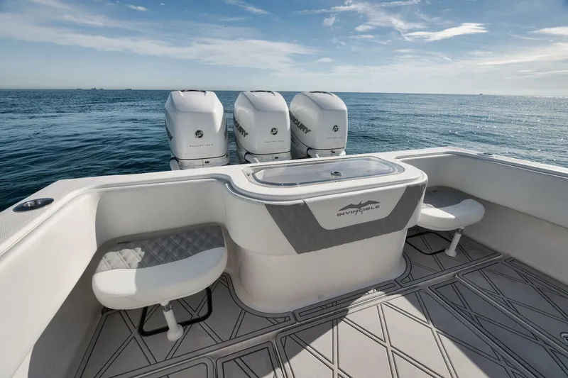 Slide: The Image of 2020 Invincible Open Fisherman boat with four engines on open sea. - 38