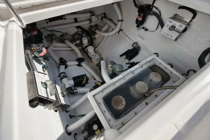 Slide: The Image of 2020 Invincible Open Fisherman boat plumbing and wiring system. - 44