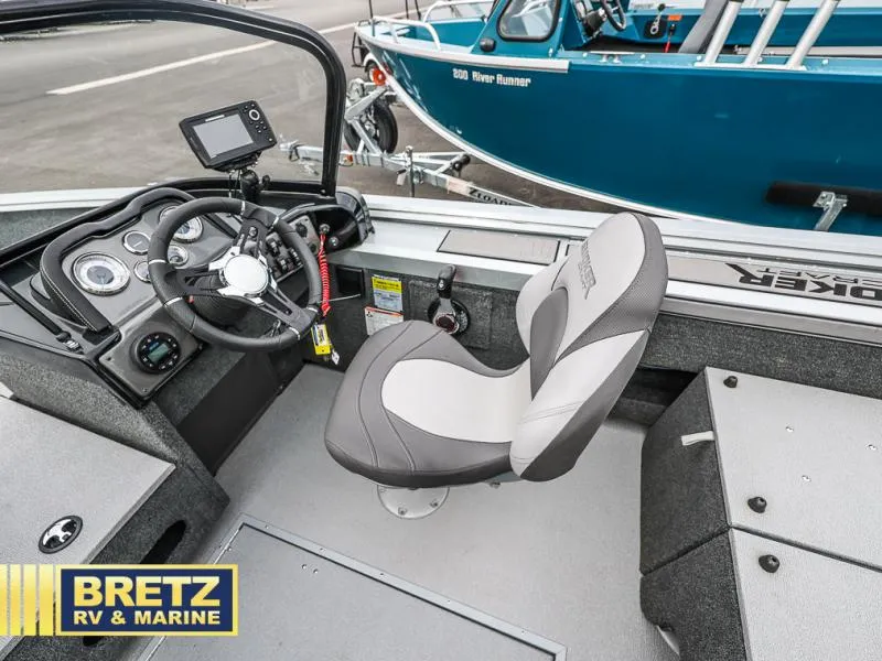 Slide: The Image of 2020 Pro Angler XL 172 XL boat interior with steering console and seat, Bretz RV & Marine. - 14
