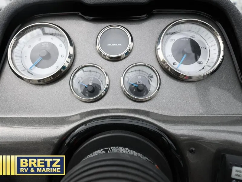 Slide: The Image of Dashboard of 2020 Pro Angler XL 172 XL boat with Honda gauges. - 16