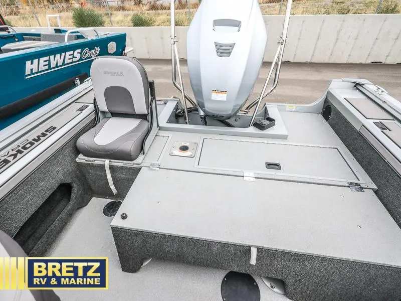 Slide: The Image of 2020 Pro Angler XL 172 boat interior with seating and motor, Bretz RV & Marine. - 23