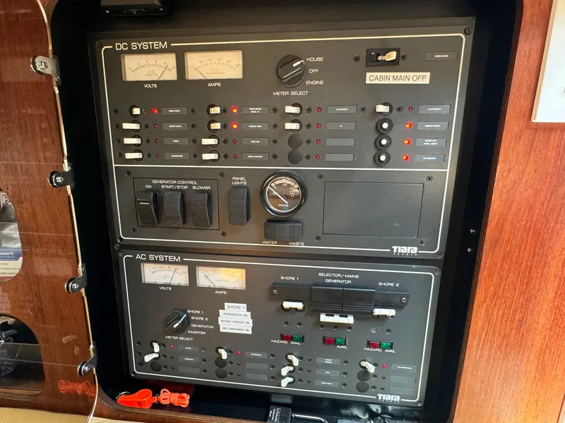 Slide: The Image of Electrical control panel on a 2000 Tiara Yachts 3100 Open boat. - 6