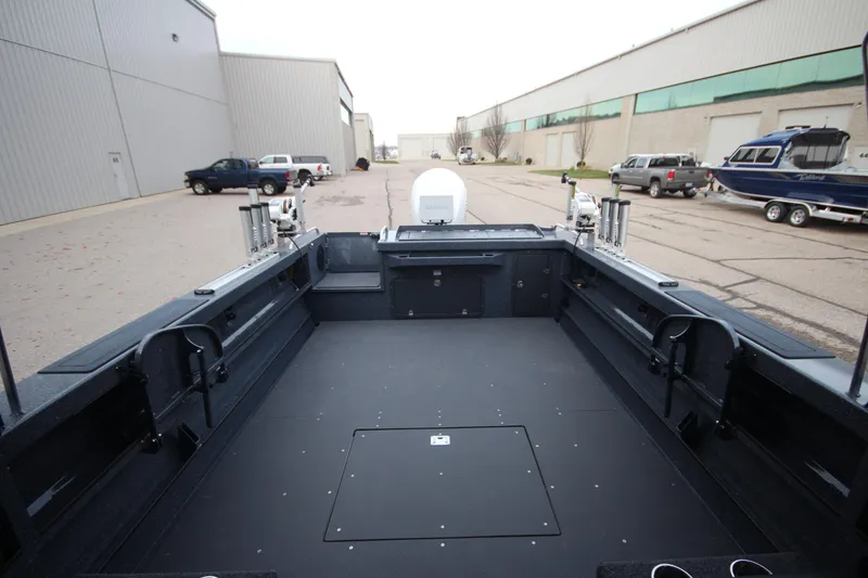 Slide: The Image of 2025 Weldcraft 240 Ocean King boat, spacious deck, Great Lakes Edition, in stock. - 17