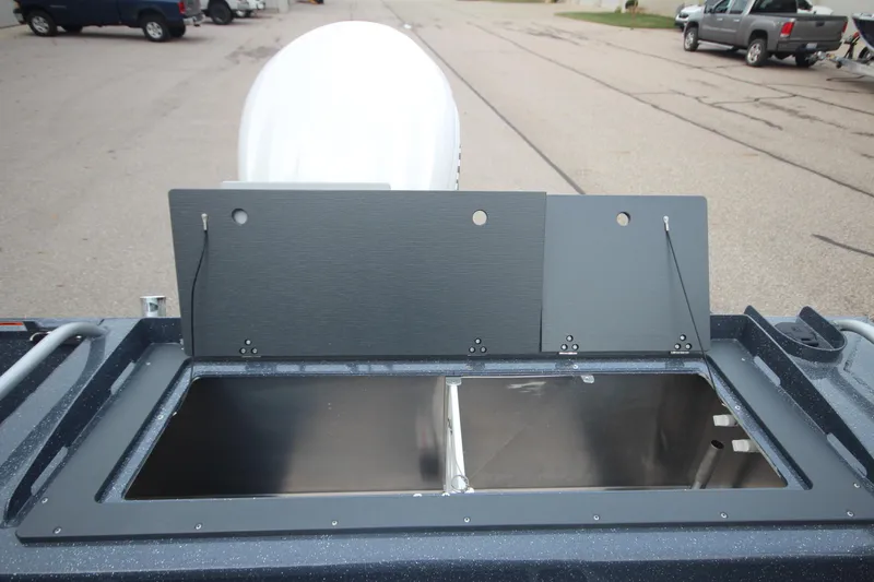 Slide: The Image of Weldcraft 240 Ocean King 2025 boat storage compartment, Great Lakes Edition, in stock. - 19