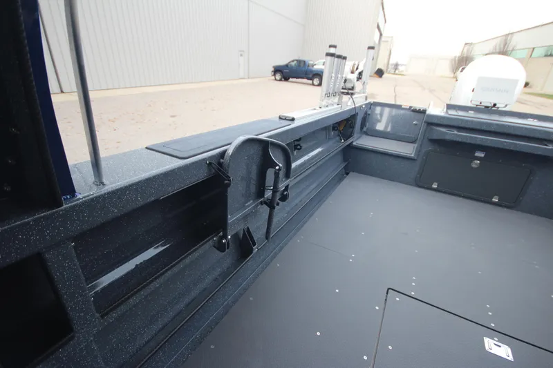 Slide: The Image of 2025 Weldcraft 240 Ocean King boat interior, spacious deck, Great Lakes Edition. - 25