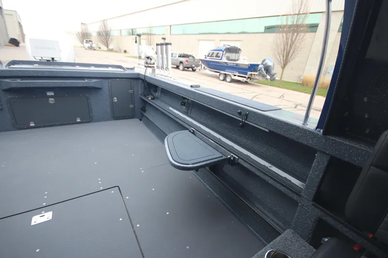 Slide: The Image of 2025 Weldcraft 240 Ocean King boat interior, spacious deck, Great Lakes Edition. - 26