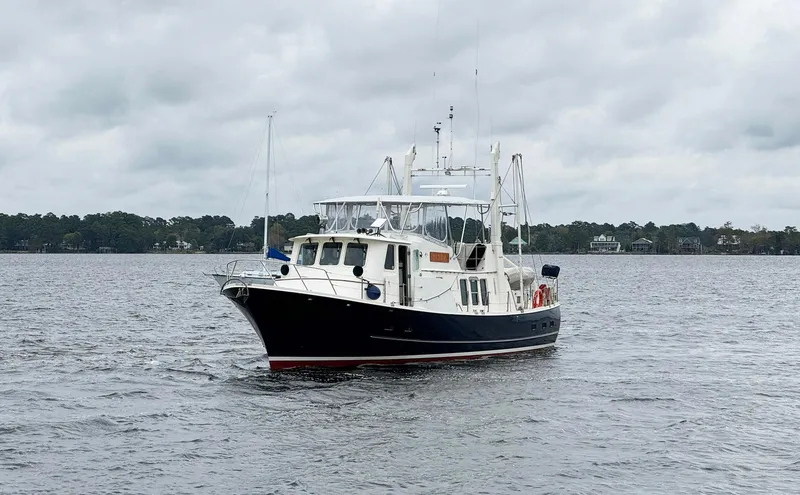 Slide: The Image of Seaton Ross 56 Trawler 1989 on a cloudy day at sea. - 3
