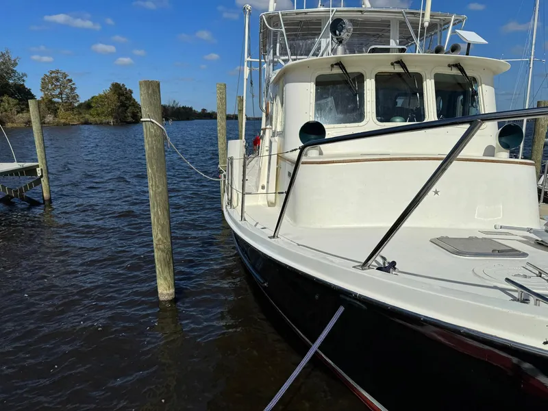 Slide: The Image of 1989 Seaton Ross 56 Trawler docked on a sunny day. - 5