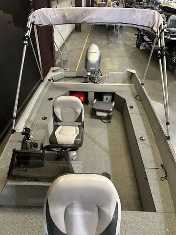 Slide: The Image of 2019 Starcraft 16 Patriot boat with Honda 30HP engine, interior view. - 6