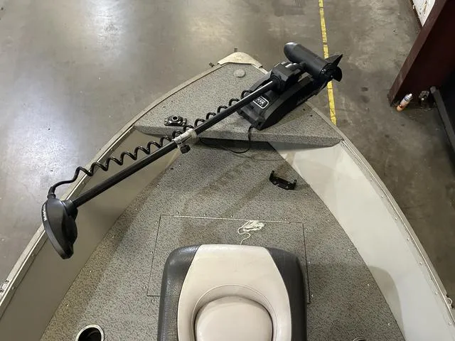 Slide: The Image of 2019 Starcraft 16 Patriot boat with Honda 30HP motor, interior view. - 9