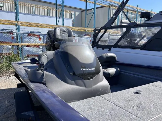 Slide: The Image of 2020 Tracker Pro Team 175 TF® fishing boat in storage yard. - 3