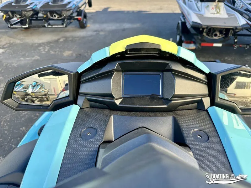 Slide: The Image of 2025 Yamaha WaveRunner VX Limited Ho dashboard with mirrors and display. - 6