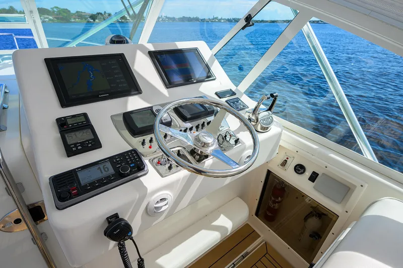 Slide: The Image of Cabo 35 Daybreak - Exterior Helm - 13