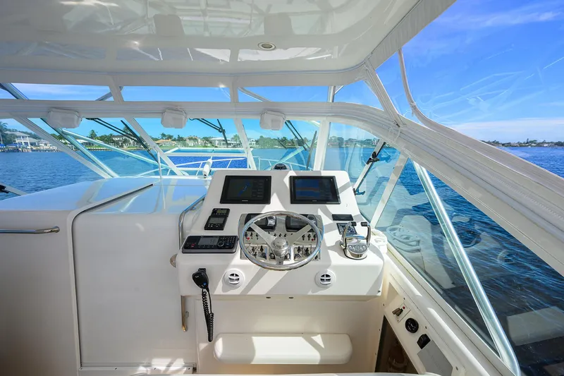 Slide: The Image of Cabo 35 Daybreak - Exterior Helm - 14