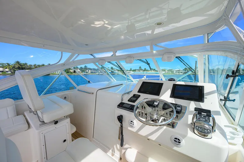 Slide: The Image of Cabo 35 Daybreak - Exterior Helm - 15