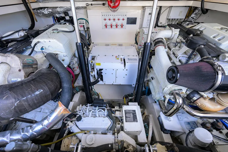 Slide: The Image of Cabo 35 Daybreak - Engine Room - 37