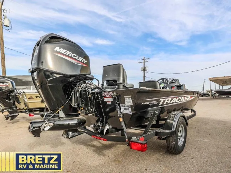 Slide: The Image of 2025 Pro 170 Tracker boat with Mercury engine at Bretz RV & Marine dealership. - 7