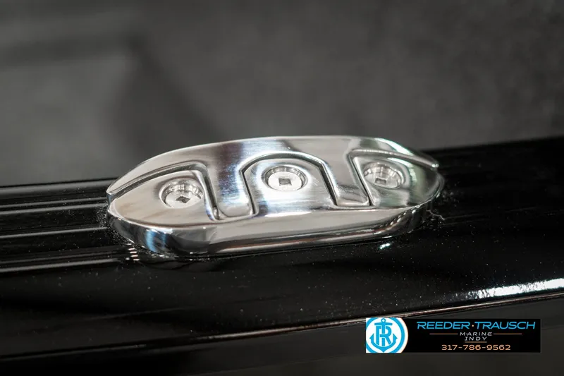 Slide: The Image of Close-up of 2025 Lund 1775 Adventure Sport boat hardware detail. - 46